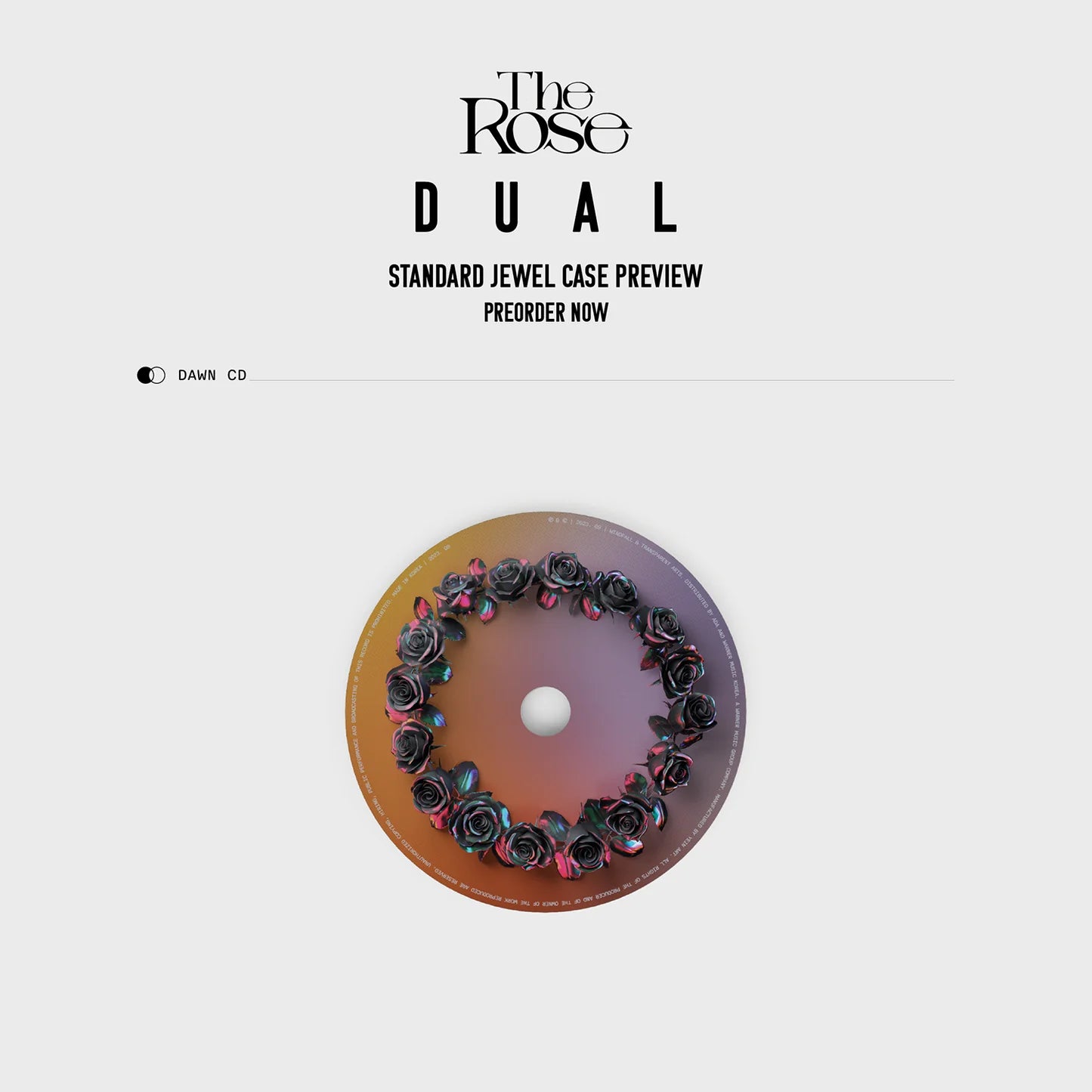 THE ROSE - 2nd Full Album 'DUAL' (Jewel Case) (DAWN Version)