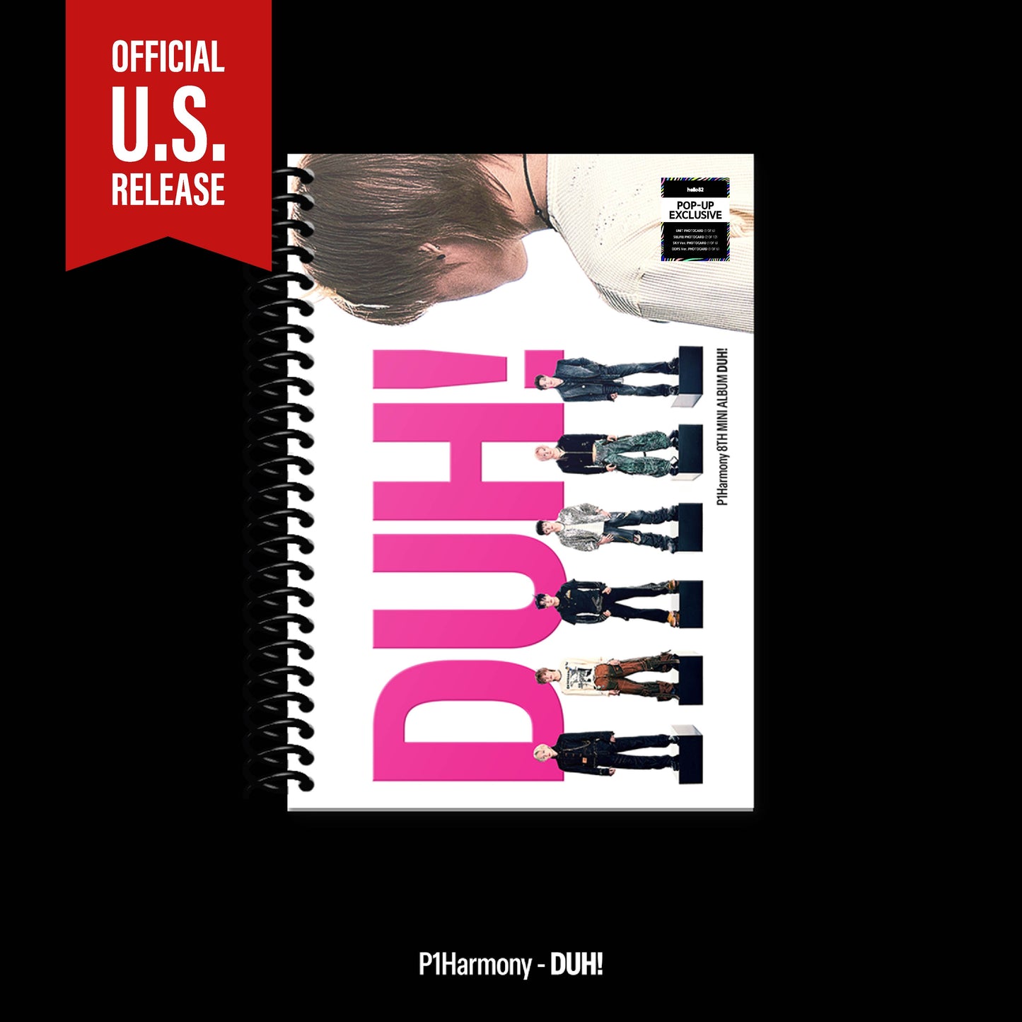 P1Harmony - 8th Mini-Album 'DUH!' (Photobook Version) (POP-UP Exclusive)
