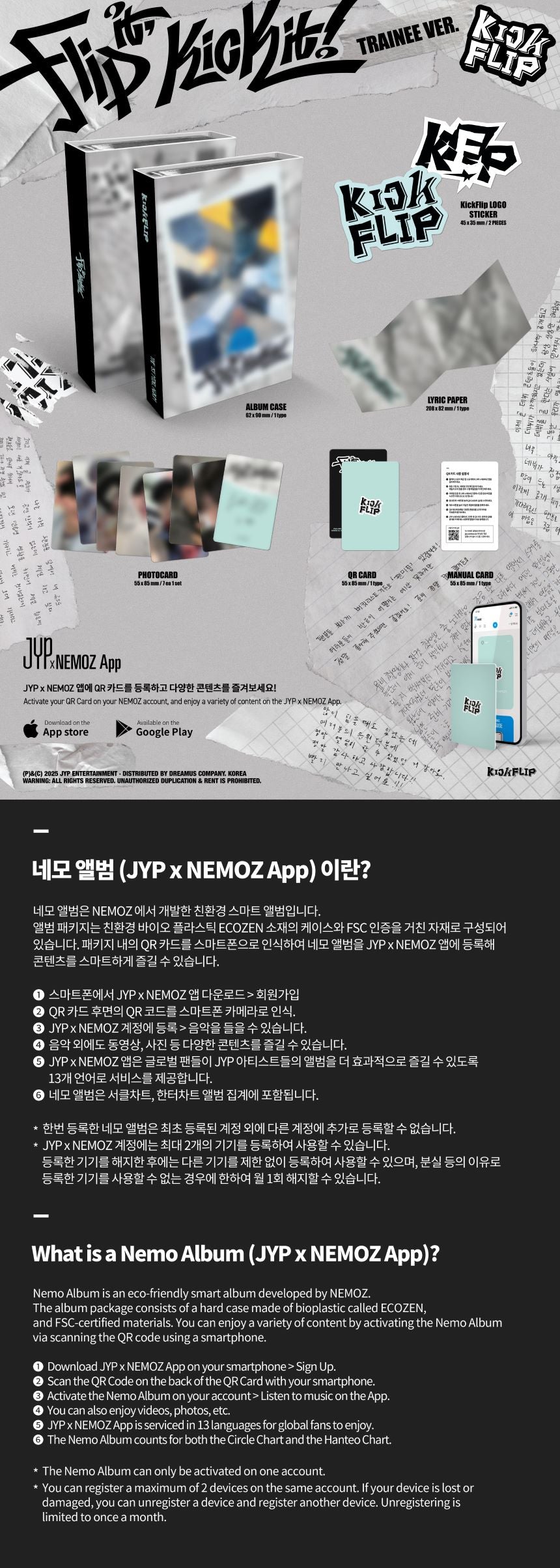 KickFlip - 1st Mini-Album 'Flip it, Kick it!' (Trainee Version) (Platform NEMO)