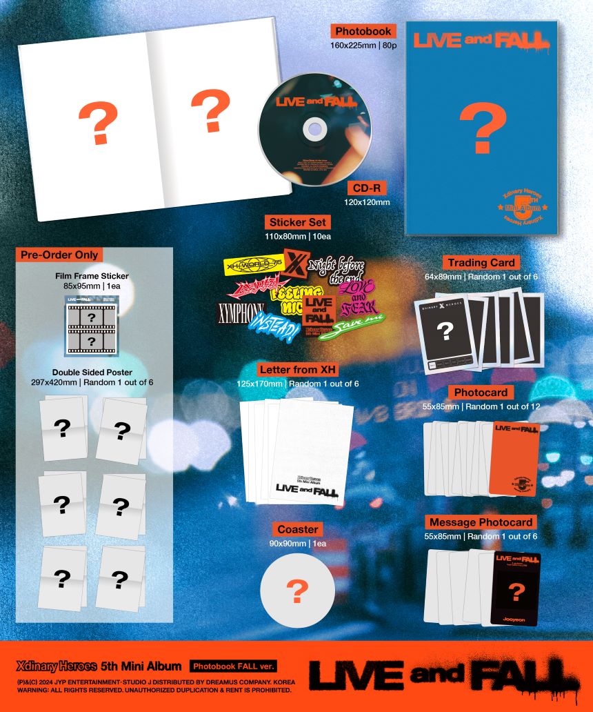 Xdinary Heroes - 5th Mini-Album 'LIVE and FALL' (Standard Version)