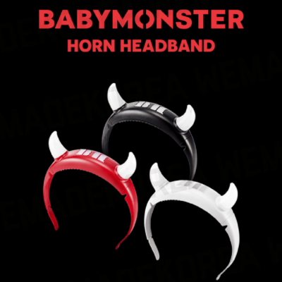 BABYMONSTER - Official Horn Headband + YG SELECT POB Photocard