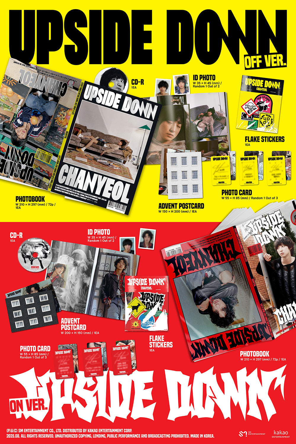 EXO - Chanyeol - 2nd Mini-Album 'Upside Down' (Photobook ver.) + Apple Music Photocard POB