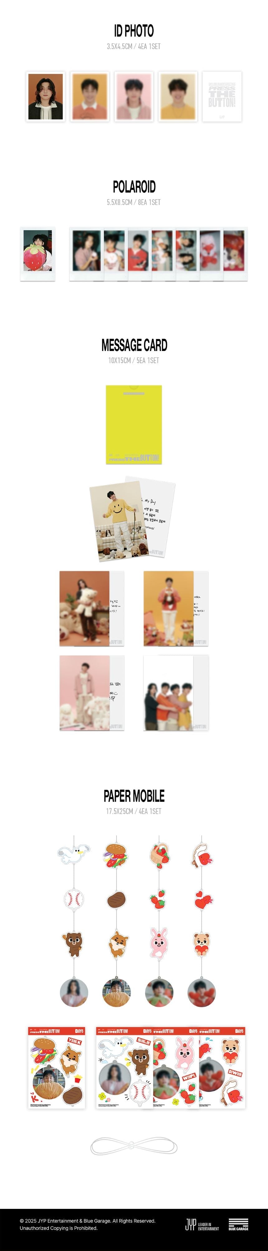 DAY6 - 2026 SEASON'S GREETINGS 'PRESS THE BUTTON' + Photocard Set POB