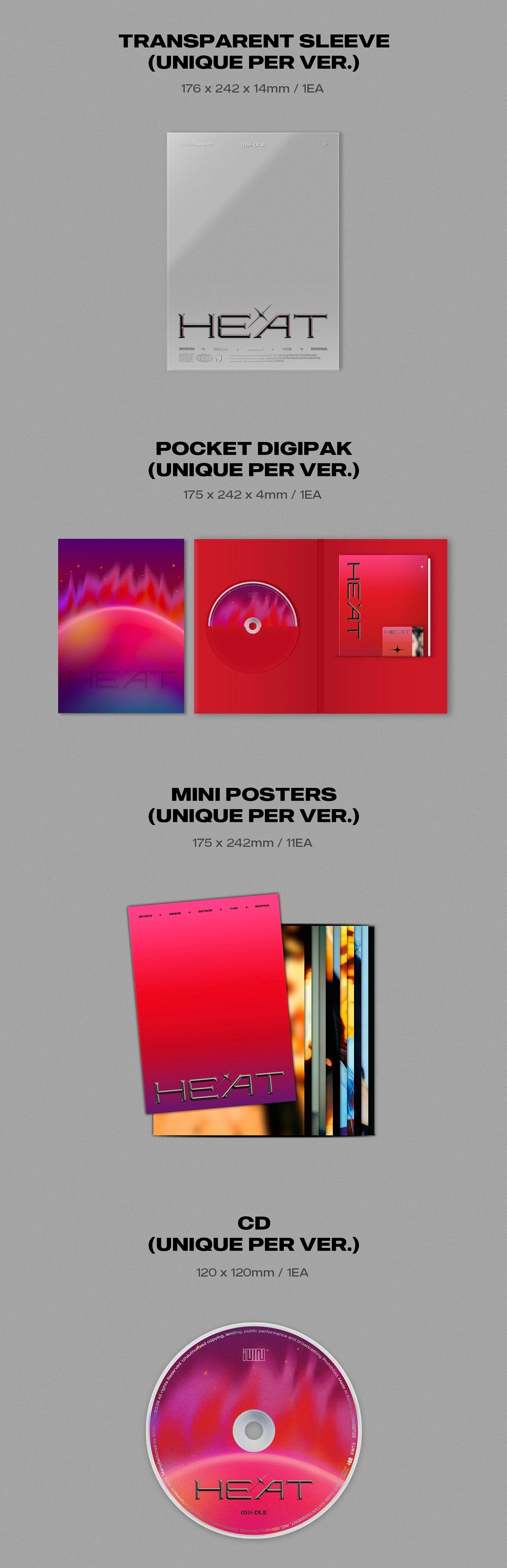 (G)I-DLE - Special EP ‘HEAT’ (Sleeve Version)