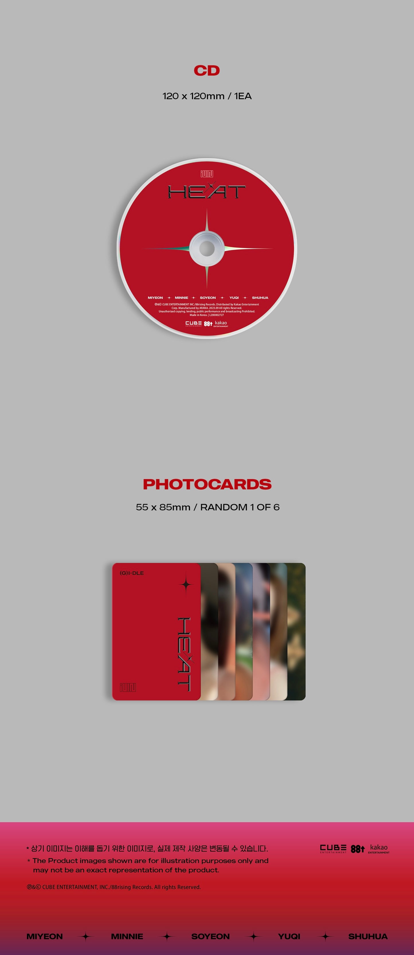(G)I-DLE - Special Album ‘HEAT’ (DIGIPAK - Member Version)