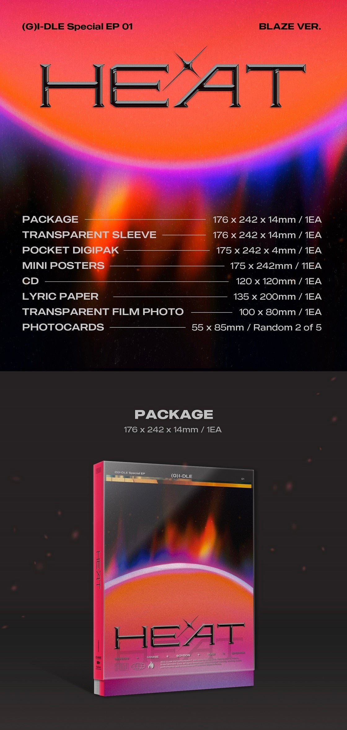 (G)I-DLE - Special EP ‘HEAT’ (Sleeve Version)