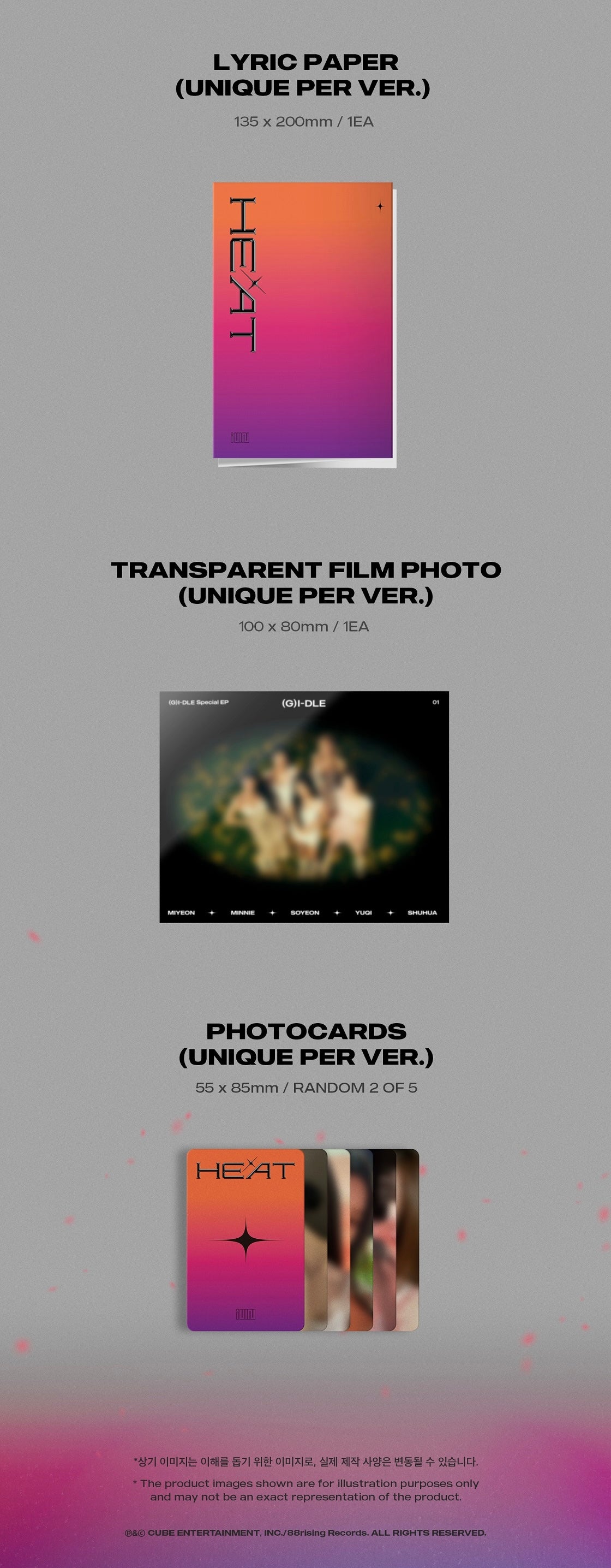 (G)I-DLE - Special EP ‘HEAT’ (Sleeve Version)