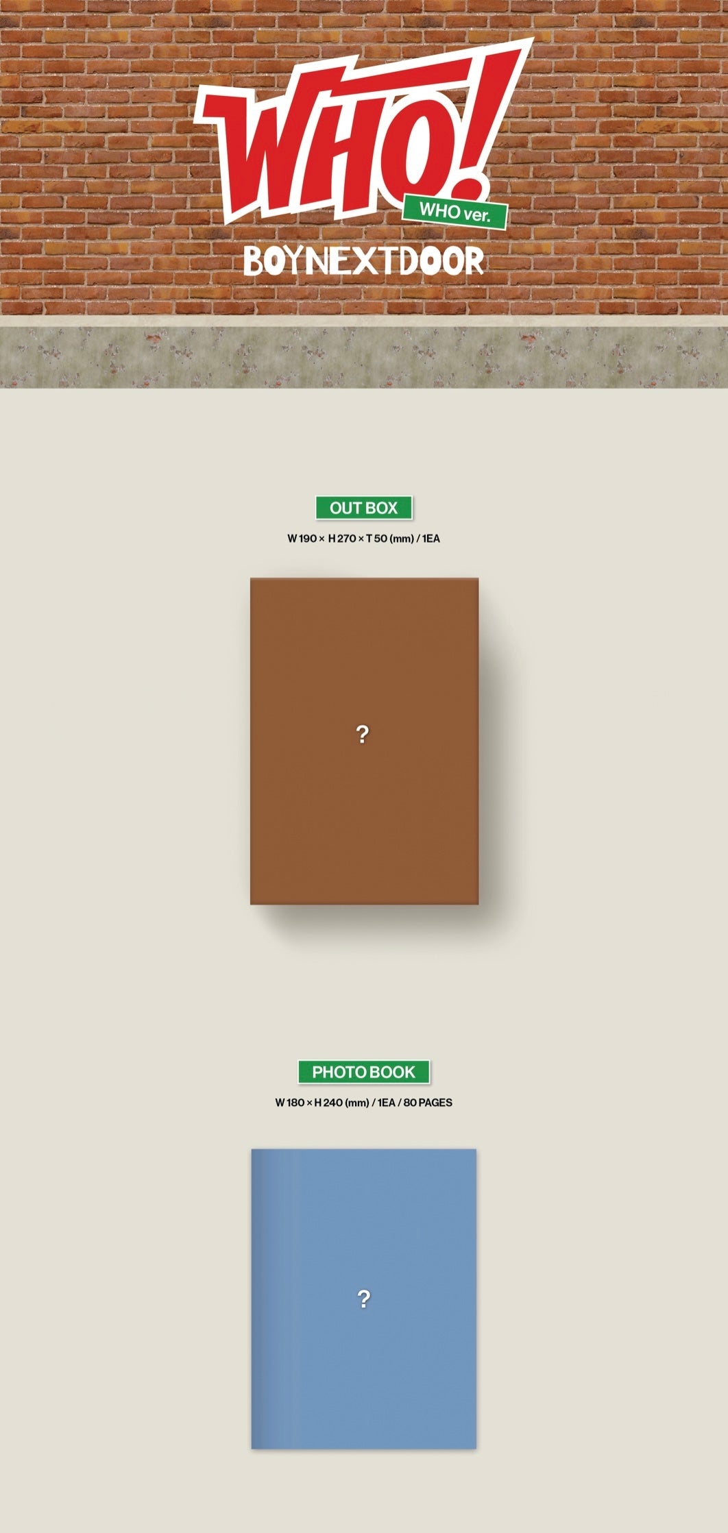 BOYNEXTDOOR - 1st Single Album 'WHO!'