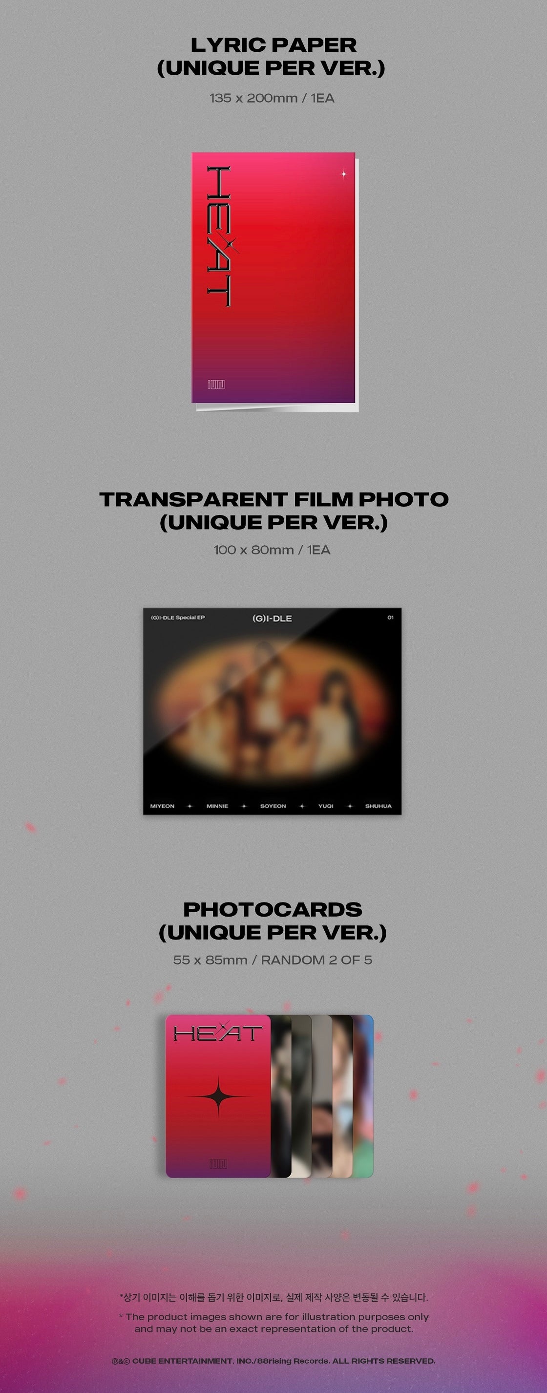 (G)I-DLE - Special EP ‘HEAT’ (Sleeve Version)