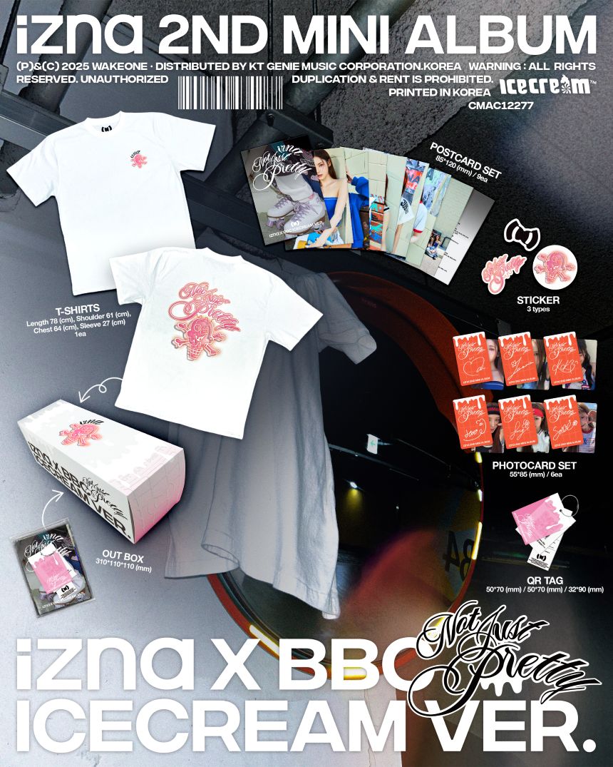 izna - 2nd Mini Album 'Not Just Pretty' (izna x BBC ICECREAM ver.) (Limited Edition)