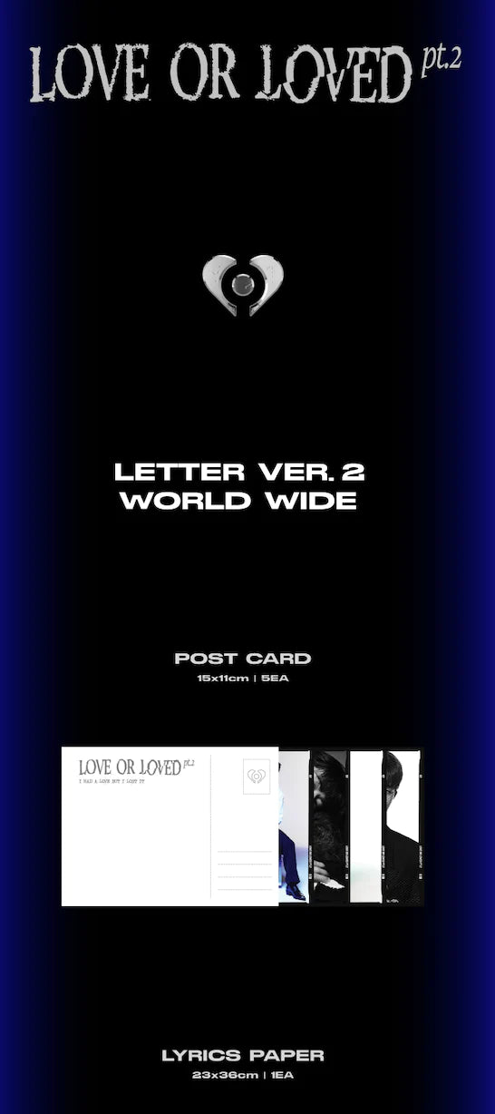 B.I - 3rd EP 'LOVE OR LOVED PT.2' (Asia Letter Version)