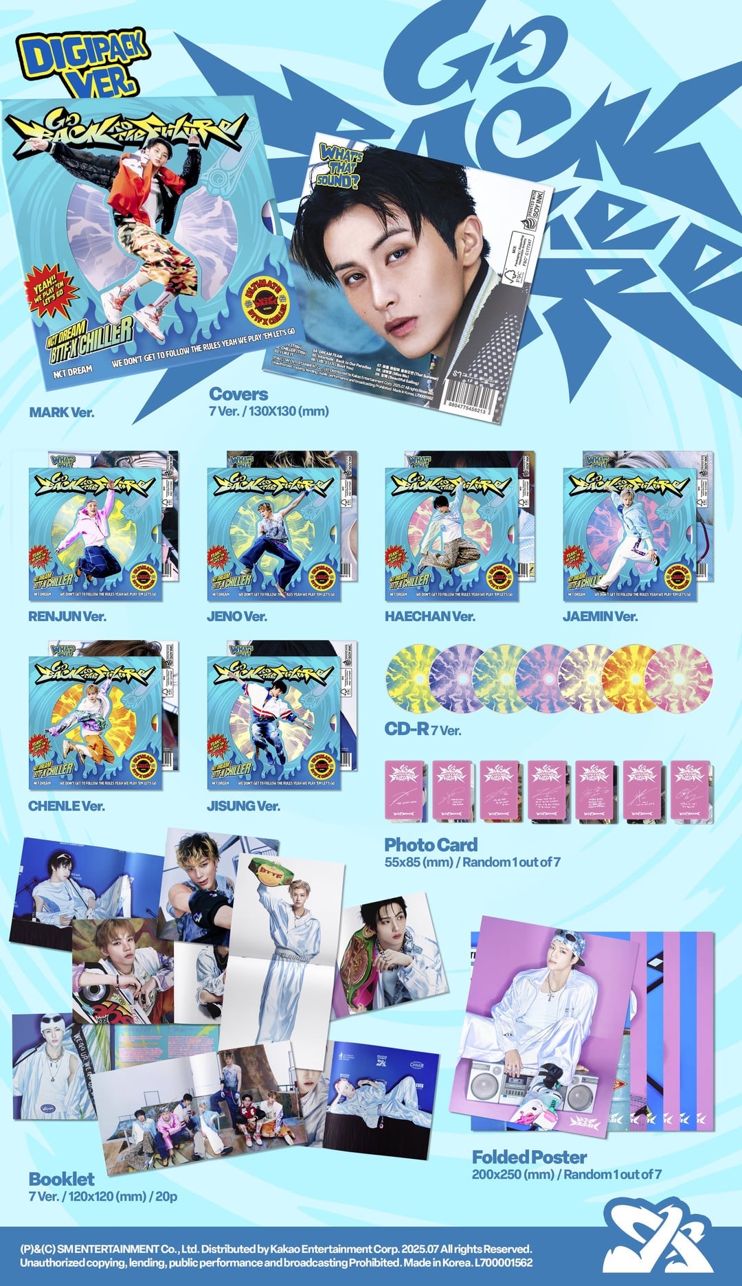 NCT DREAM - 5th Album 'Go Back To The Future' (Digipack ver.) + Apple Music Photocard POB