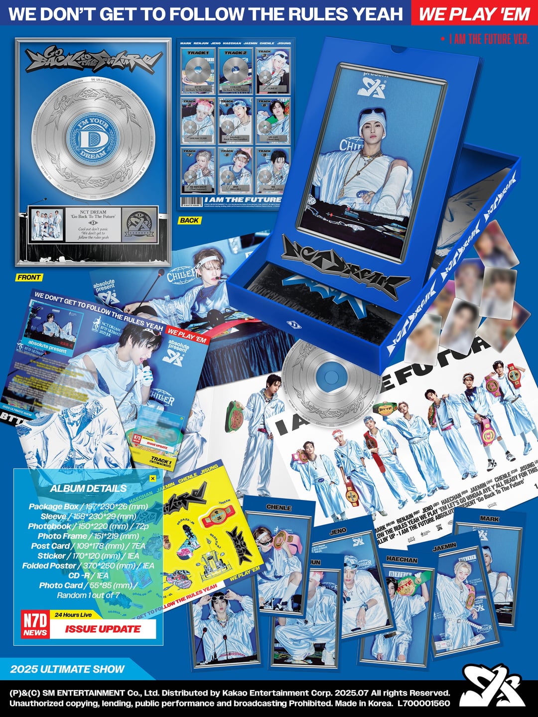 NCT DREAM - 5th Album 'Go Back To The Future' (I AM THE FUTURE ver.) + Apple Music Photocard POB