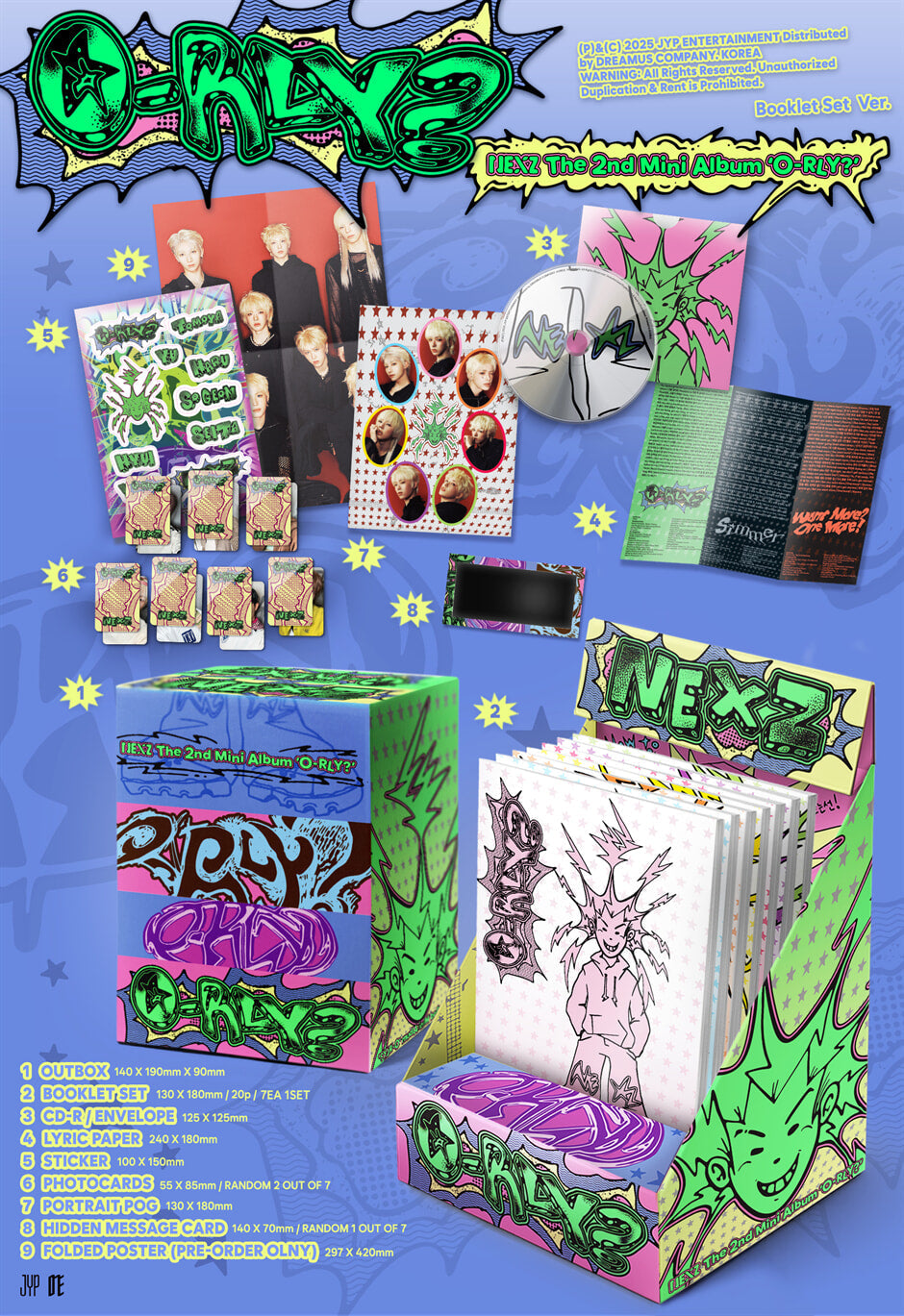 NEXZ - 2nd Mini-Album 'O-RLY?' (BOOKLET Set Ver.)