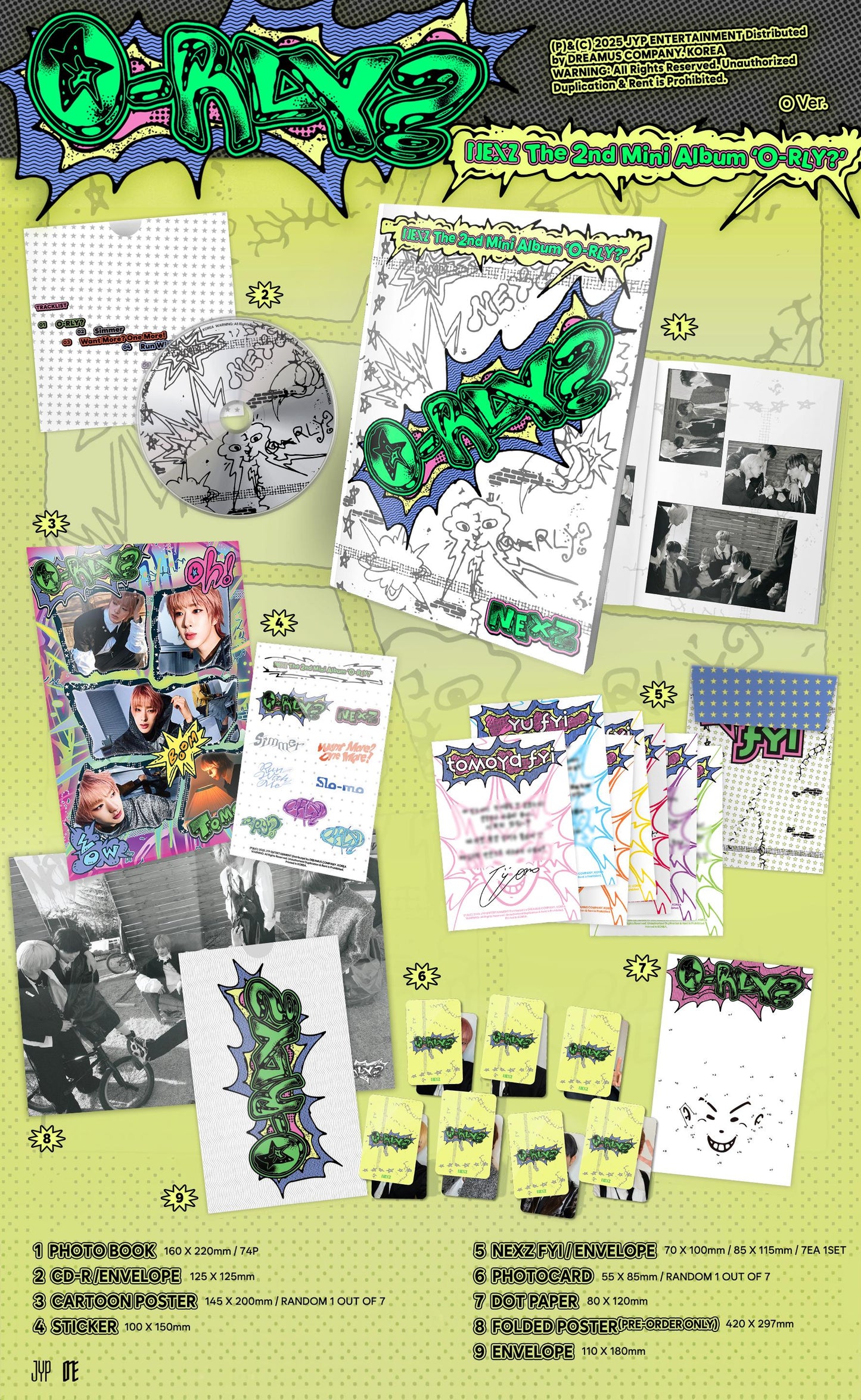 NEXZ - 2nd Mini-Album 'O-RLY?' (Standard Version) + Apple Music Photocard POB