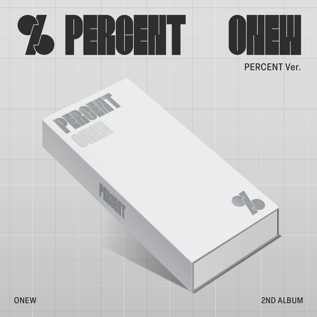 SHINee - ONEW - 2nd Album 'Percent' (PERCENT ver.) + Apple Music Photocard POB