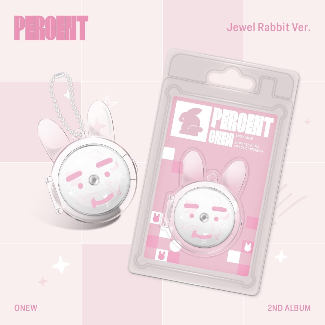 SHINee - ONEW - 2nd Album 'Percent' (Jewel Rabbit ver.) + Apple Music Photocard POB