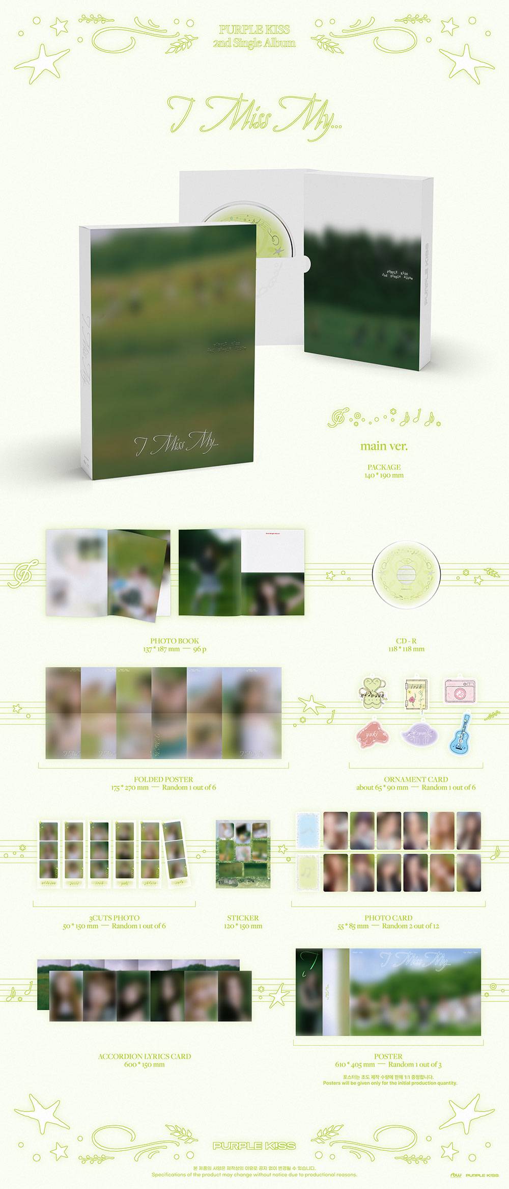 PURPLE KISS - 2nd Single Album 'I Miss My...'