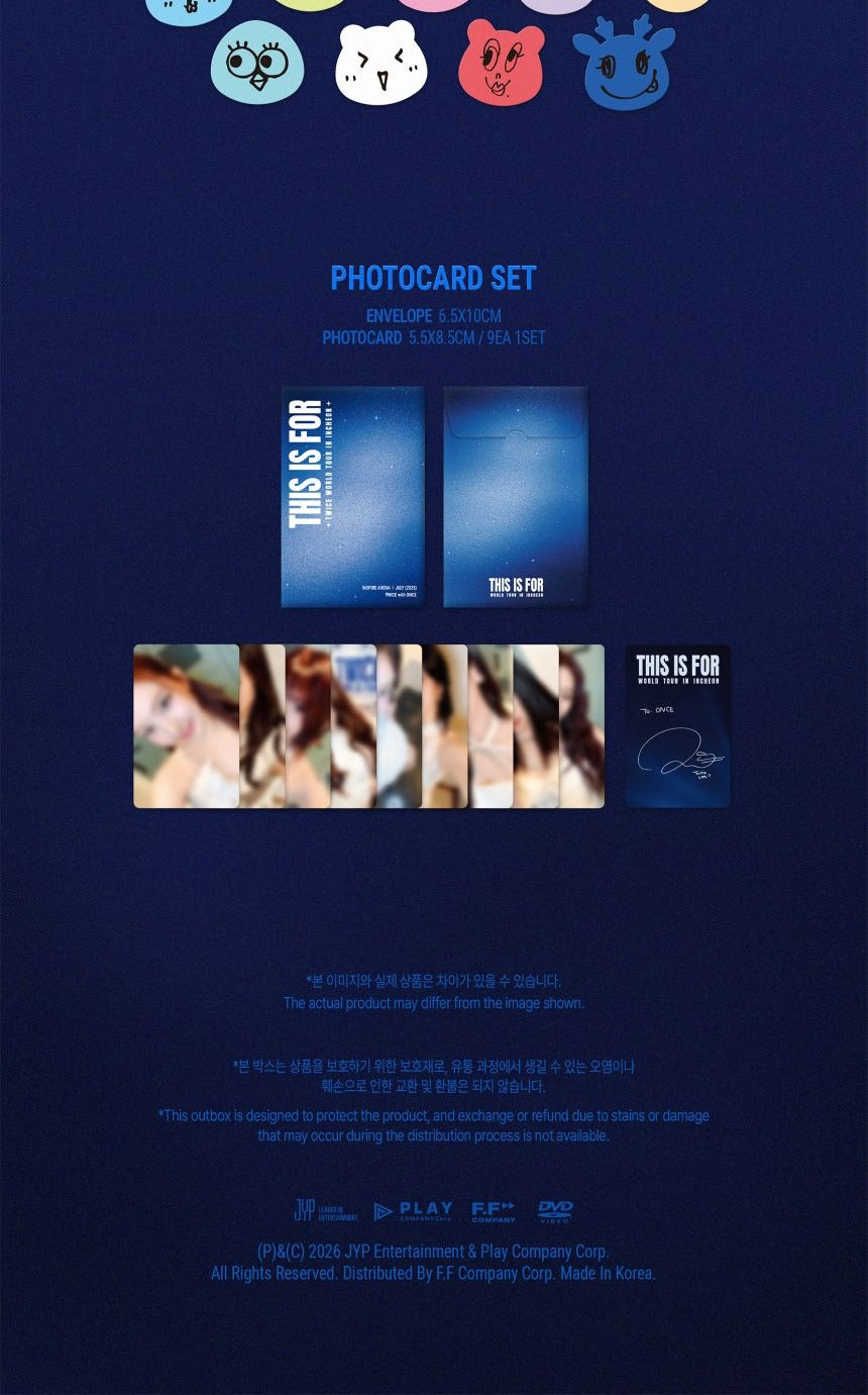 TWICE - 'THIS IS FOR' WORLD TOUR IN INCHEON DVD + Ticket POB
