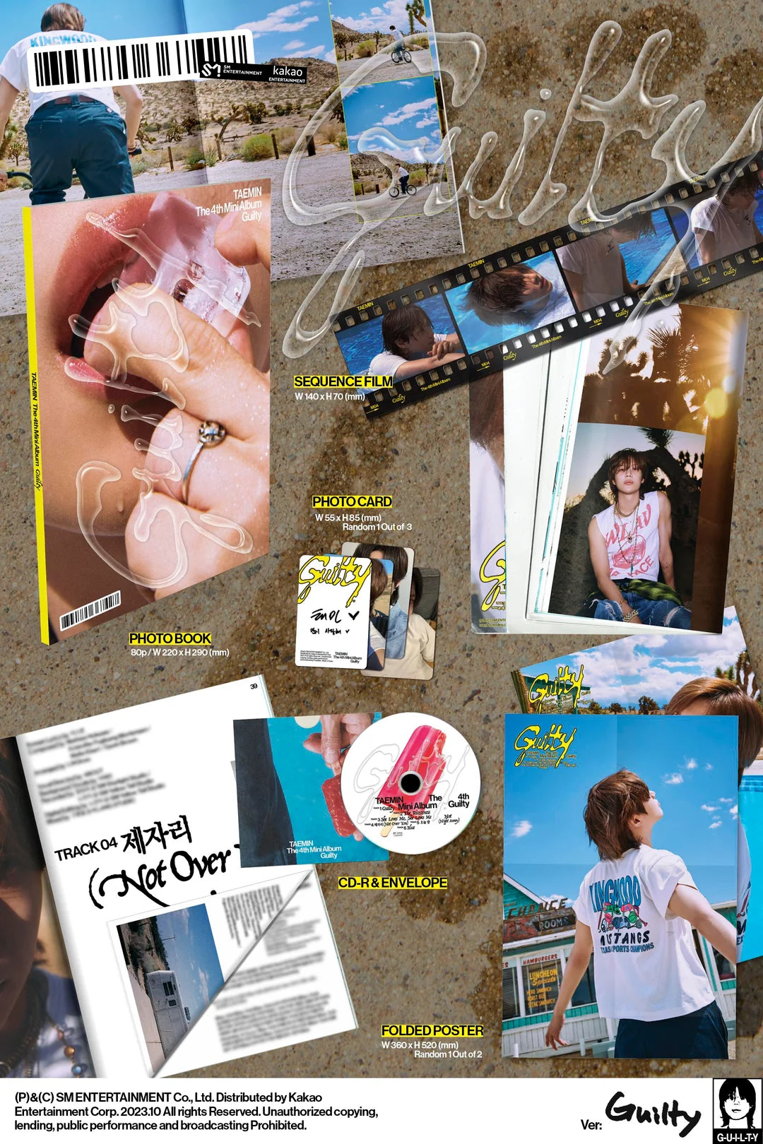 SHINee - TAEMIN - 4th Mini-Album 'Guilty' (Photobook Version)