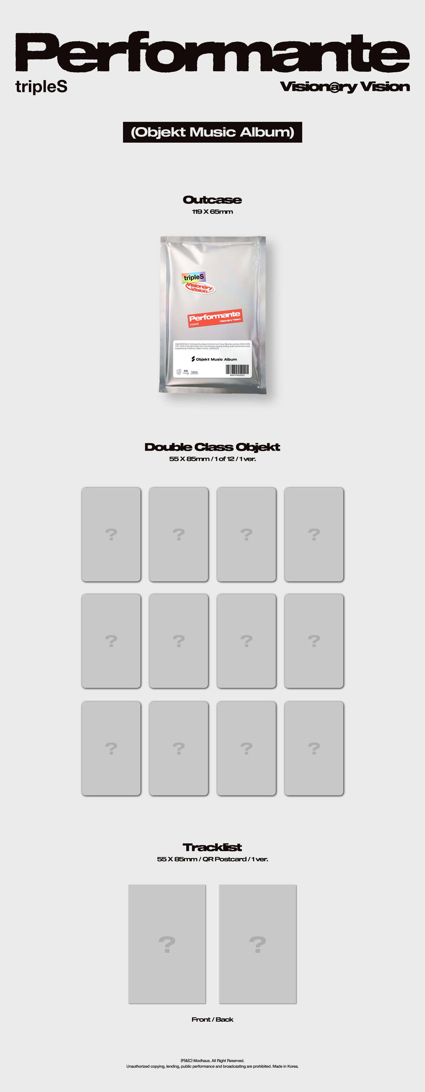 tripleS - Visionary Vision - 1st Full Album 'Performante' (Objekt Music Album Version)