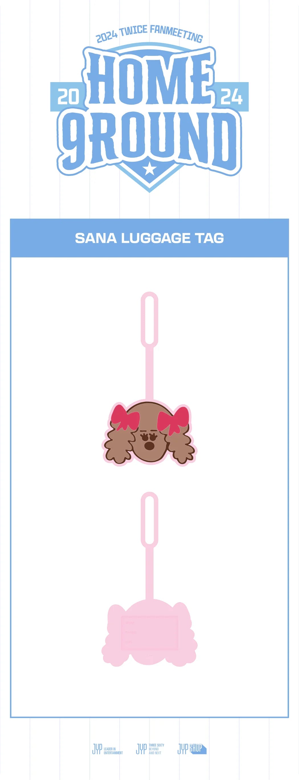 TWICE - 2024 'HOME 9ROUND' Official Fanmeet MD - SANA Luggage Tag