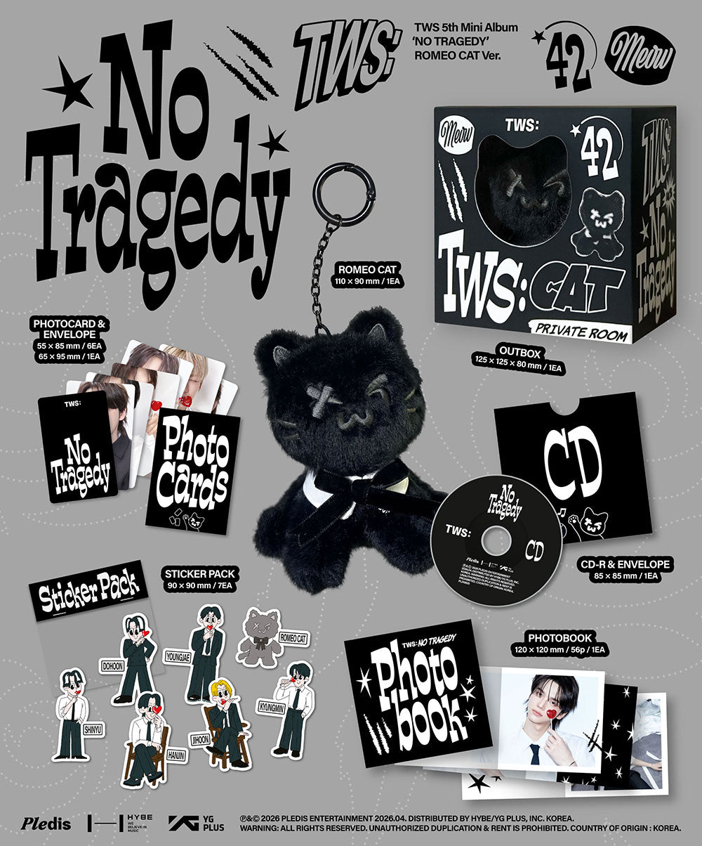 TWS - 5th Mini Album 'NO TRAGEDY' (ROMEO CAT ver.)