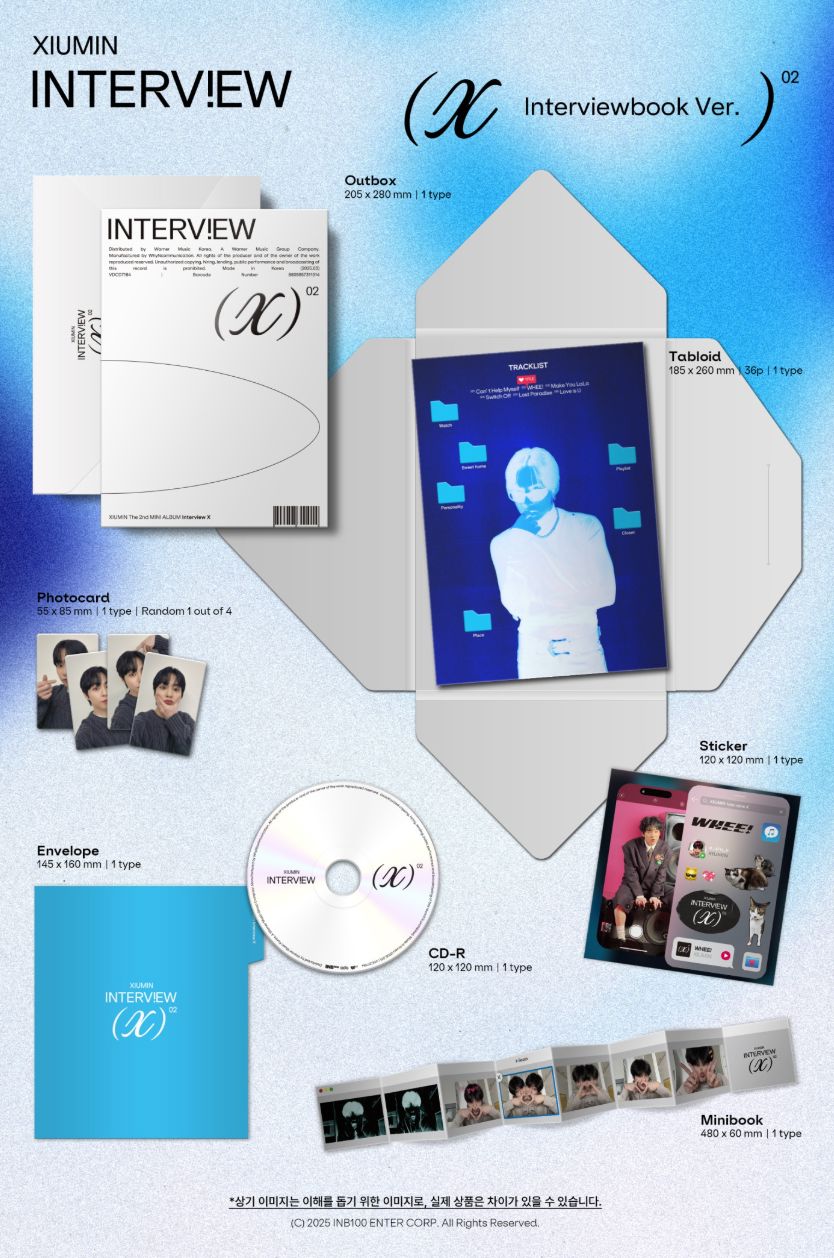 EXO - XIUMIN - 'Interview X' (Interviewbook Version) + Apple Music POB