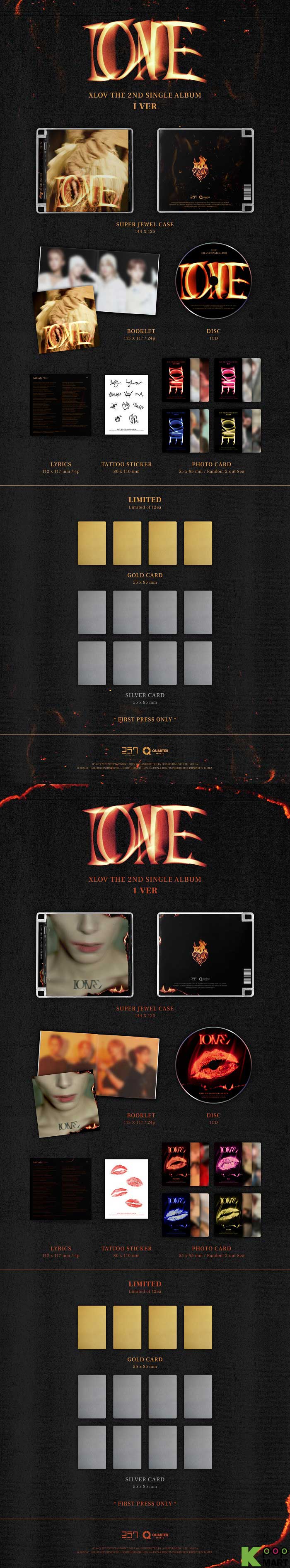 XLOV - 2nd Single Album 'I ONE'