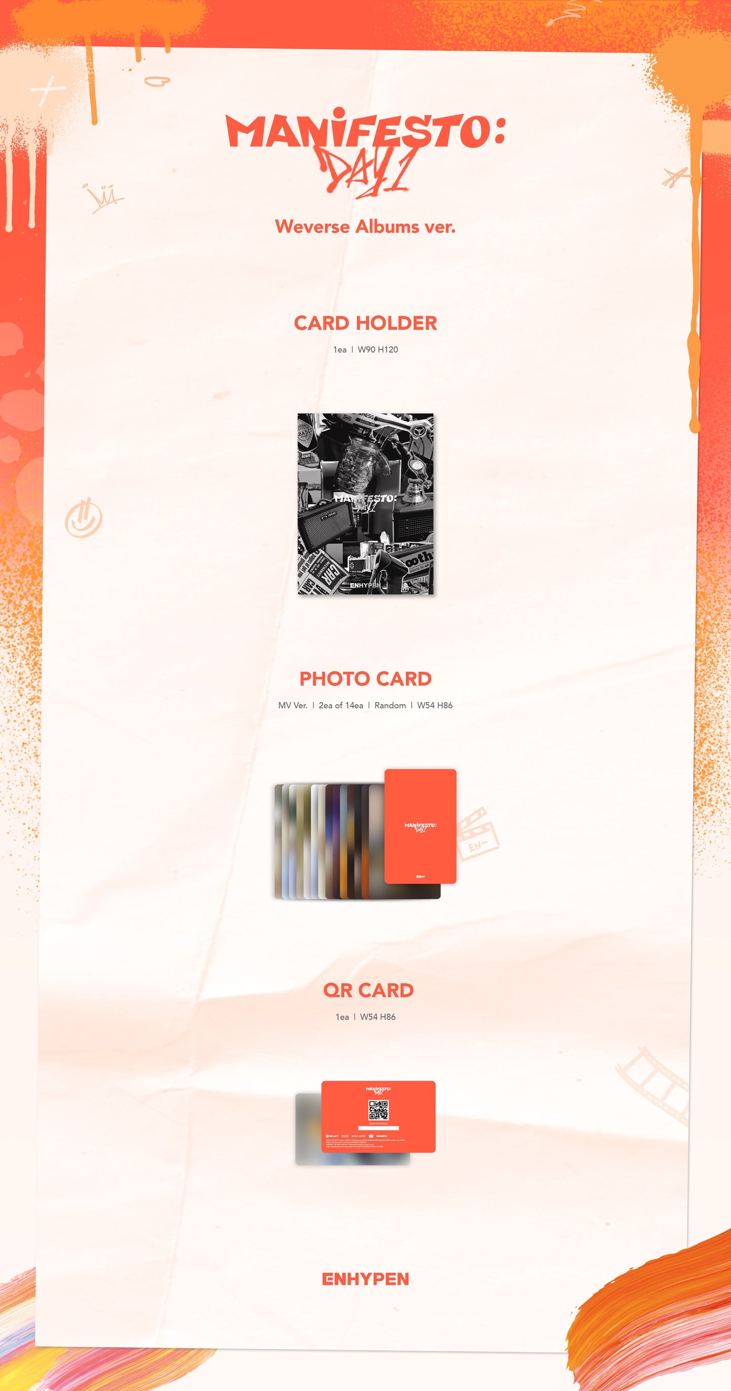 ENHYPEN 엔하이픈 - 'MANIFESTO: Day 1’ (Weverse Version)