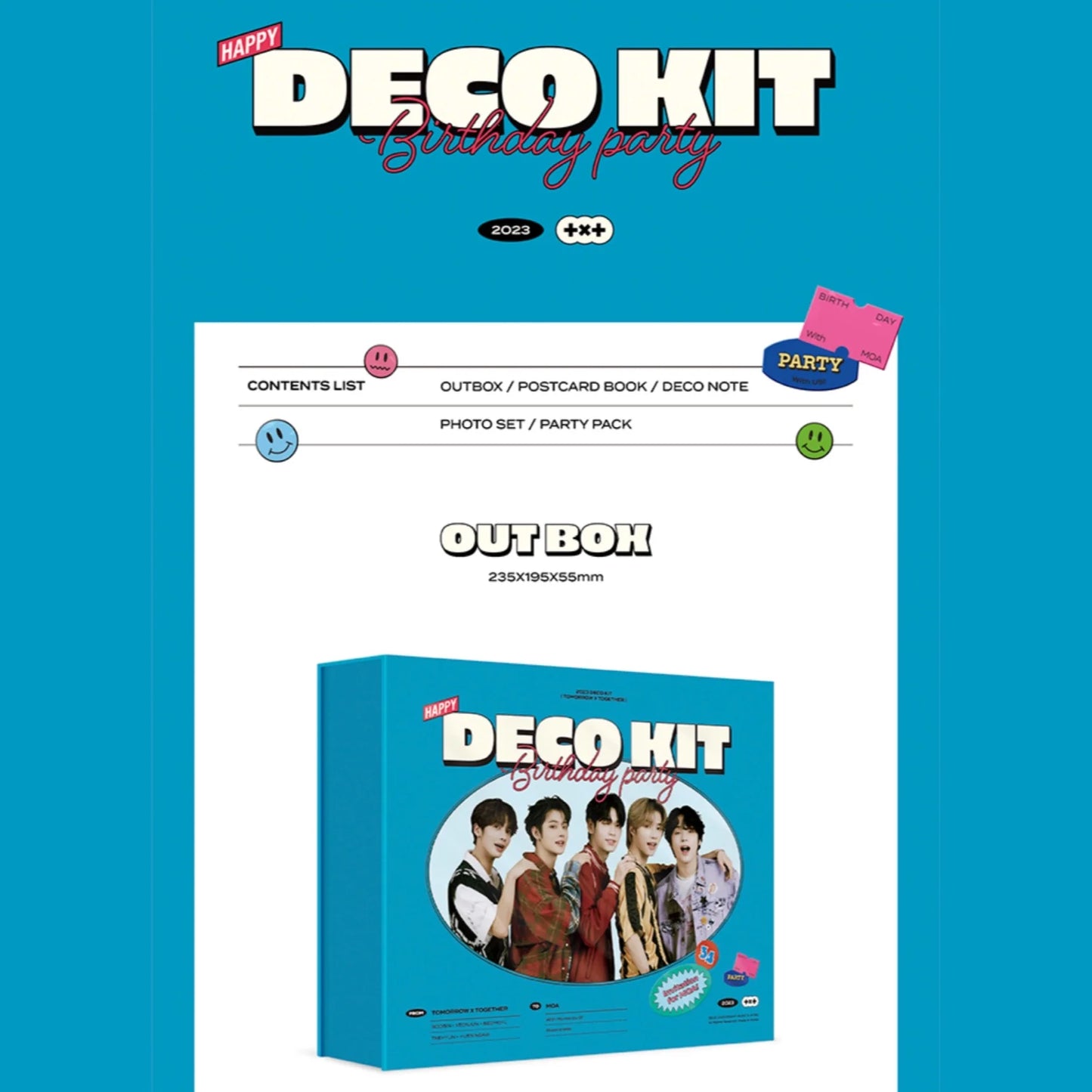 TXT - 2023 Deco Kit 'Birthday Party'