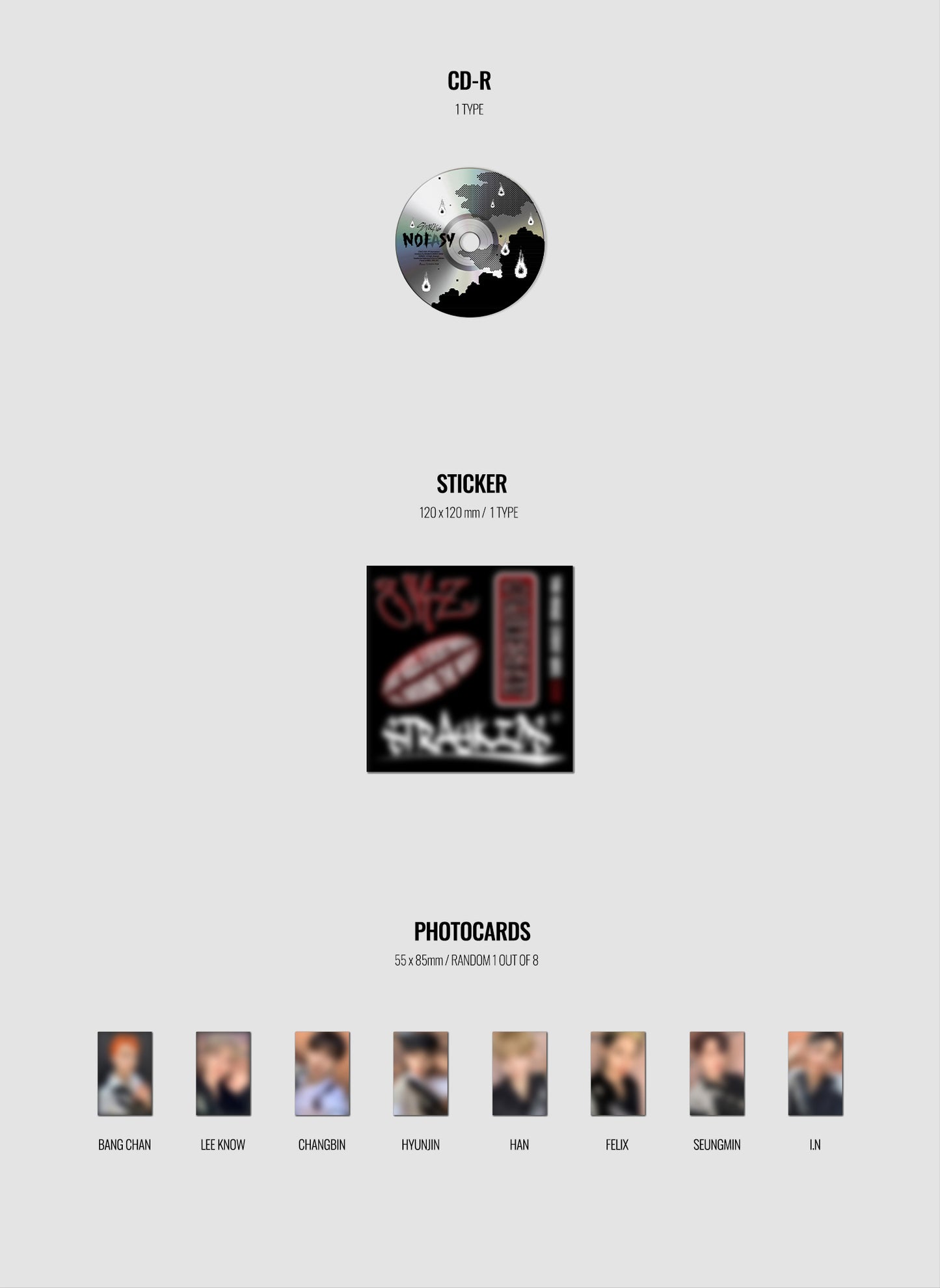 Stray Kids - 2nd Full Album ‘NOEASY' (Jewel Case Version)