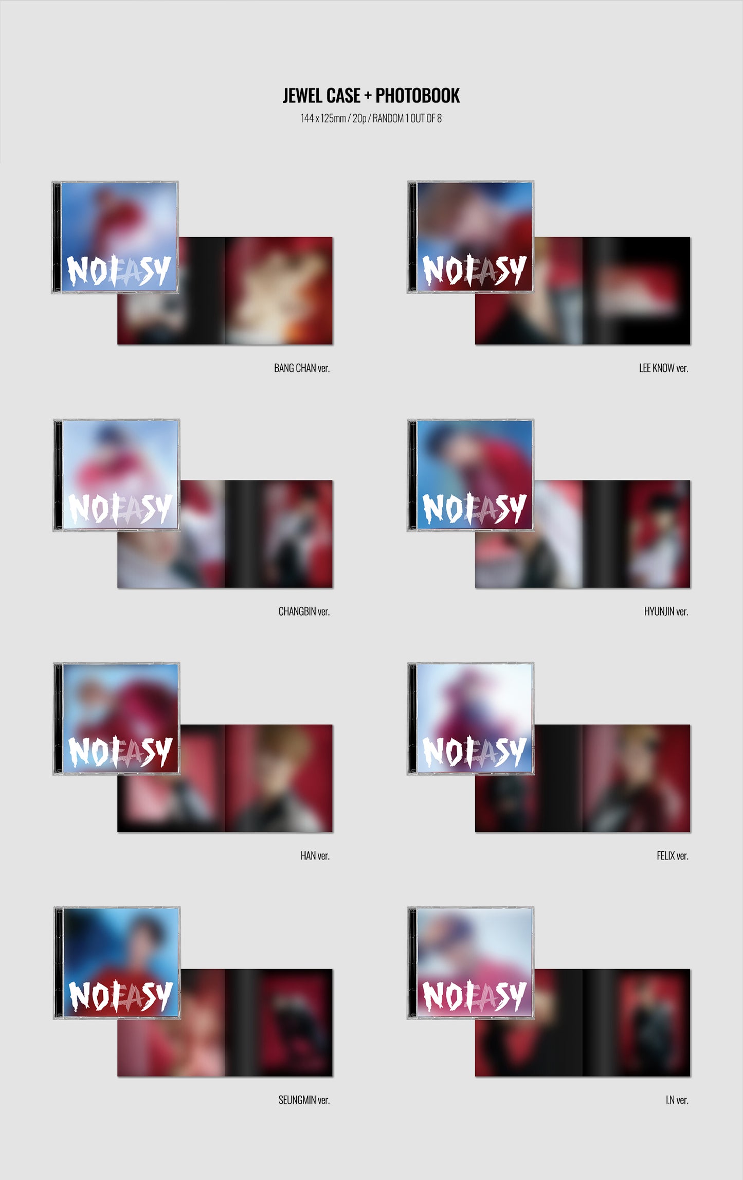 Stray Kids - 2nd Full Album ‘NOEASY' (Jewel Case Version)