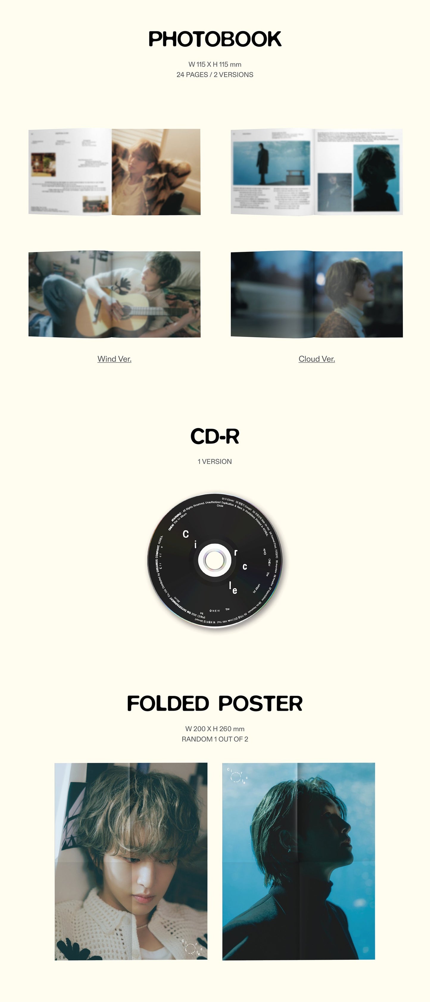 SHINee - ONEW - 1st Album 'Circle' (Digipack Version)
