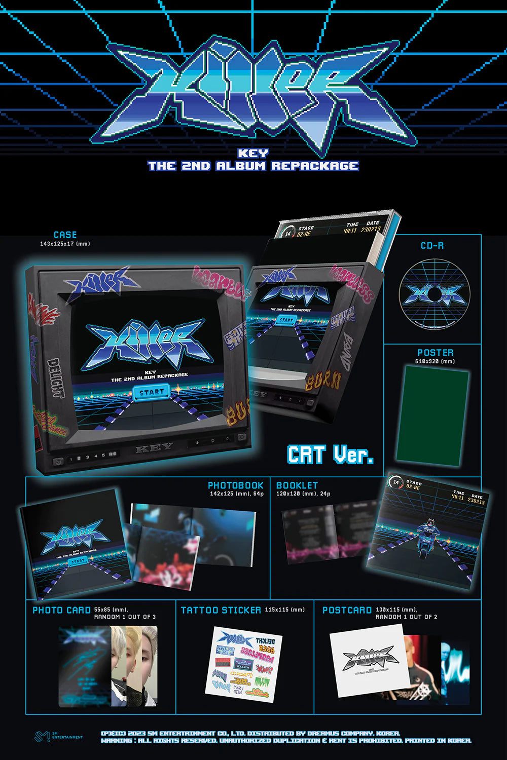 SHINee - KEY - The 2nd Album Repackage ‘Killer’ (CRT Version)