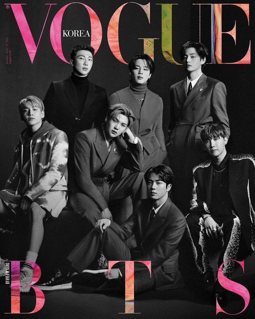 BTS 방탄소년단 - VOGUE KOREA JANUARY 2022 - BTS X LV