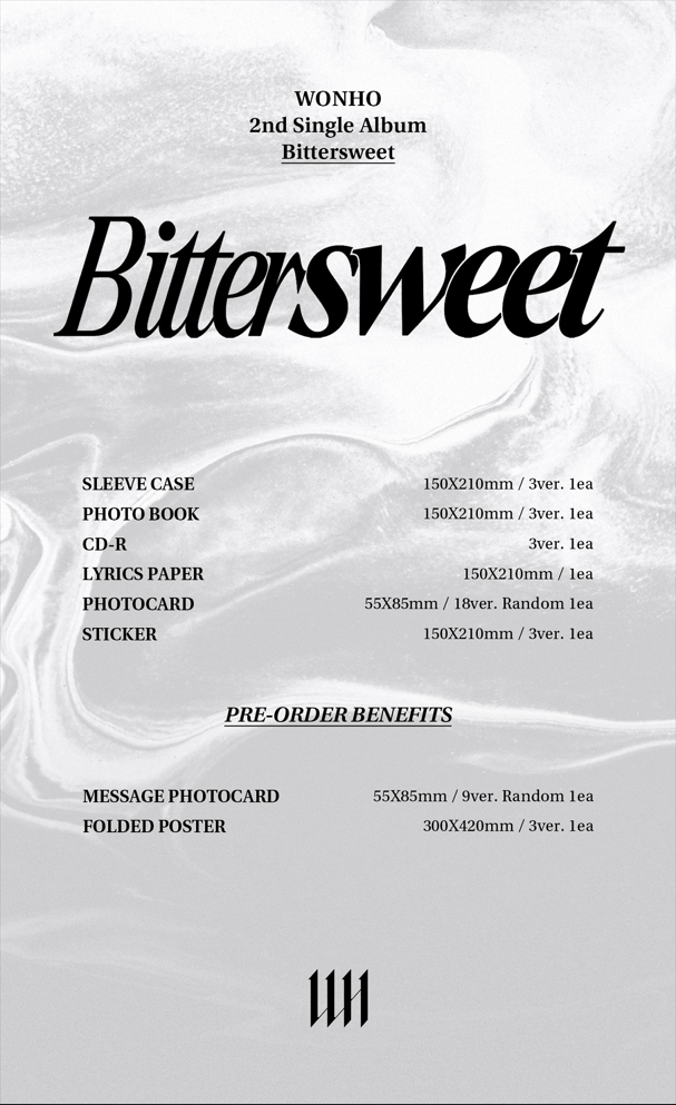 WONHO - 2nd Single Album 'Bittersweet'