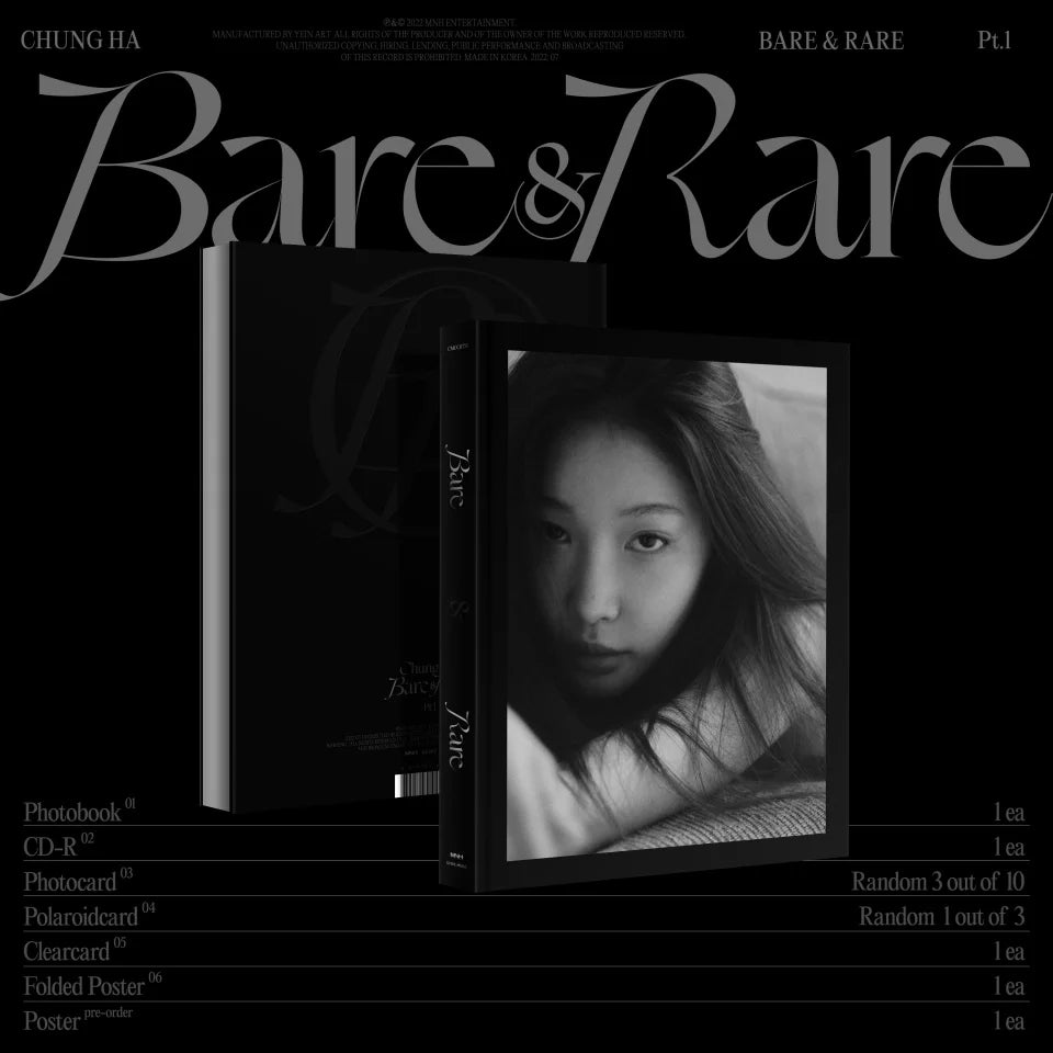 CHUNGHA - 2nd Studio Album ’Bare&Rare, Pt. 1'