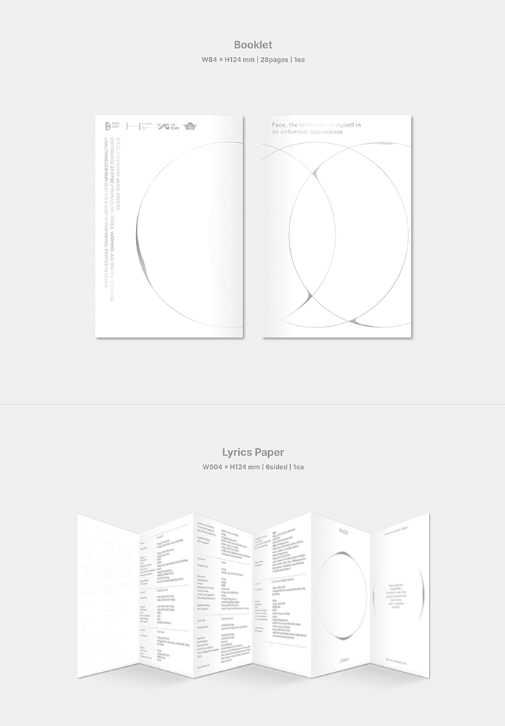 BTS - JIMIN - 1st Solo Album 'FACE' (Weverse Version)