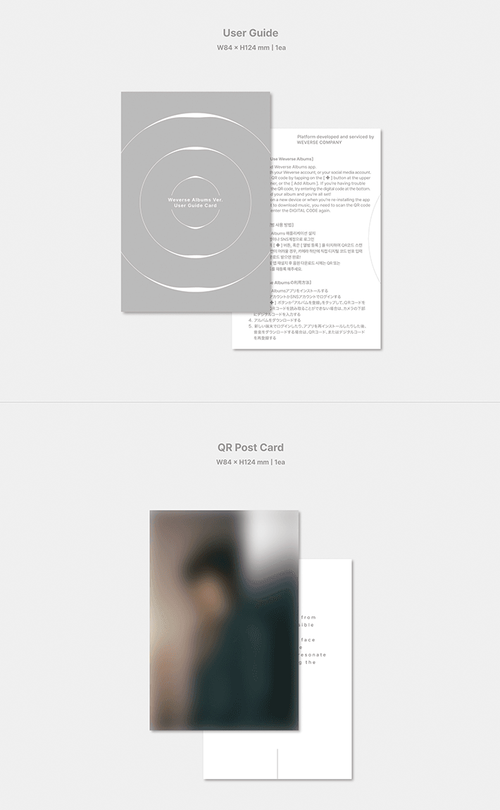 BTS - JIMIN - 1st Solo Album 'FACE' (Weverse Version)