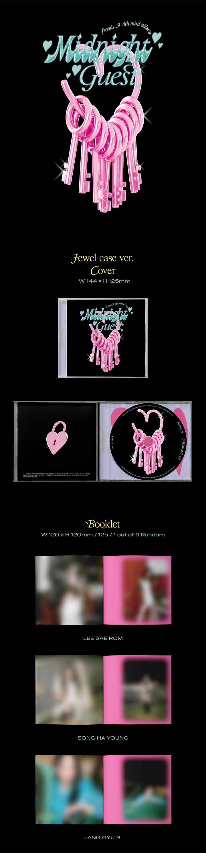 fromis_9 - 4th Mini-Album ‘Midnight Guest' (Jewel Case Version)