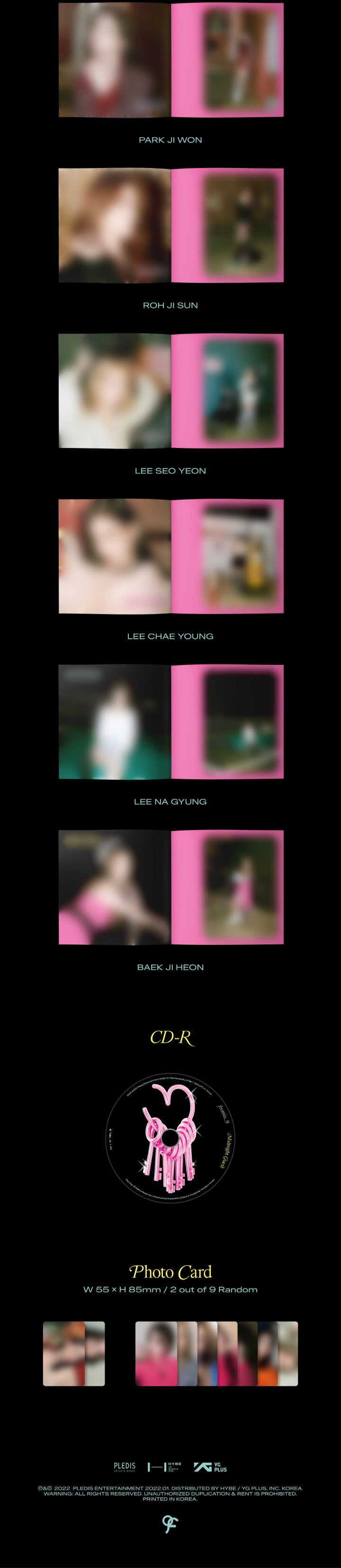 fromis_9 - 4th Mini-Album ‘Midnight Guest' (Jewel Case Version)