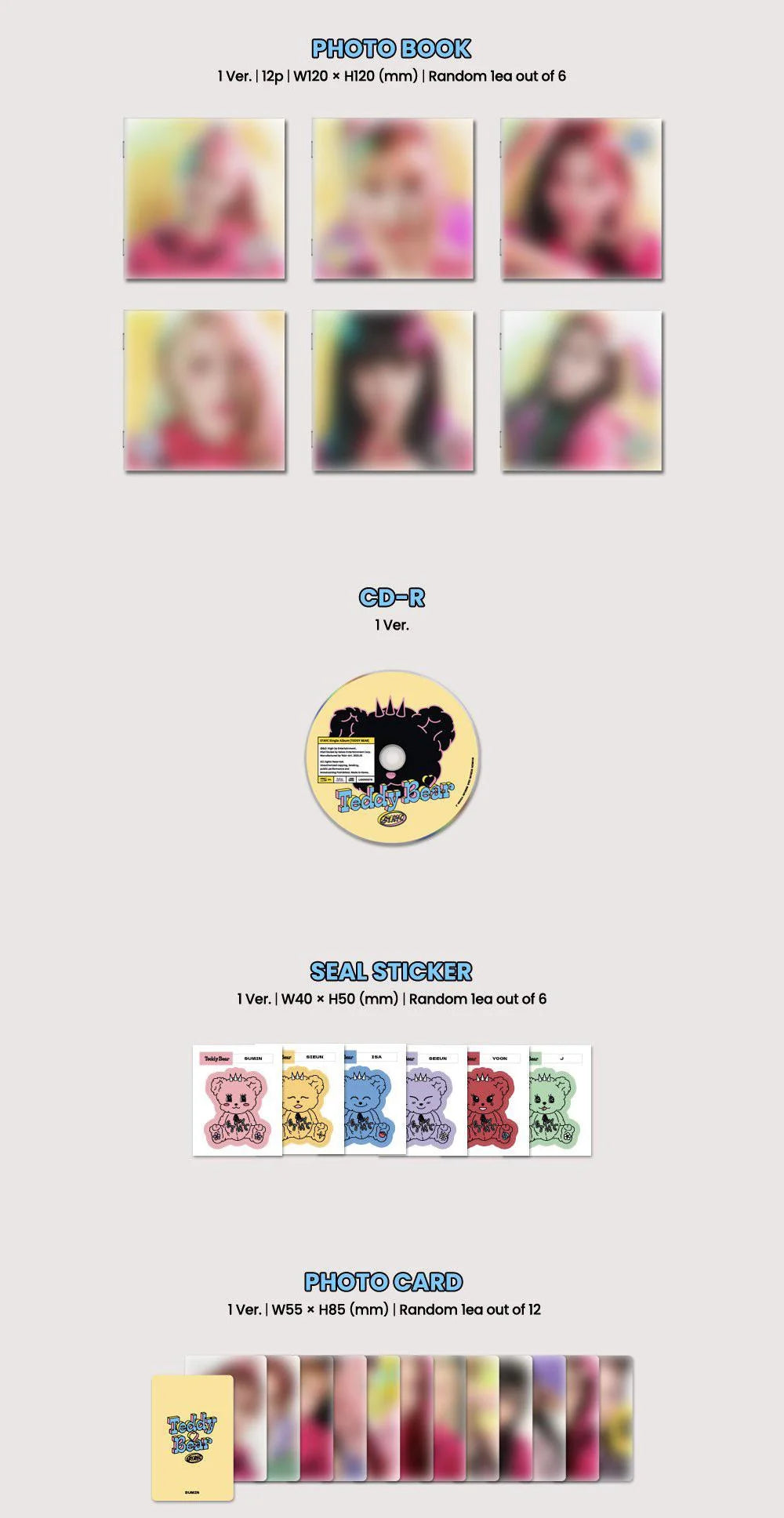 STAYC - 4th Single Album 'Teddy Bear' (Digipack Version)