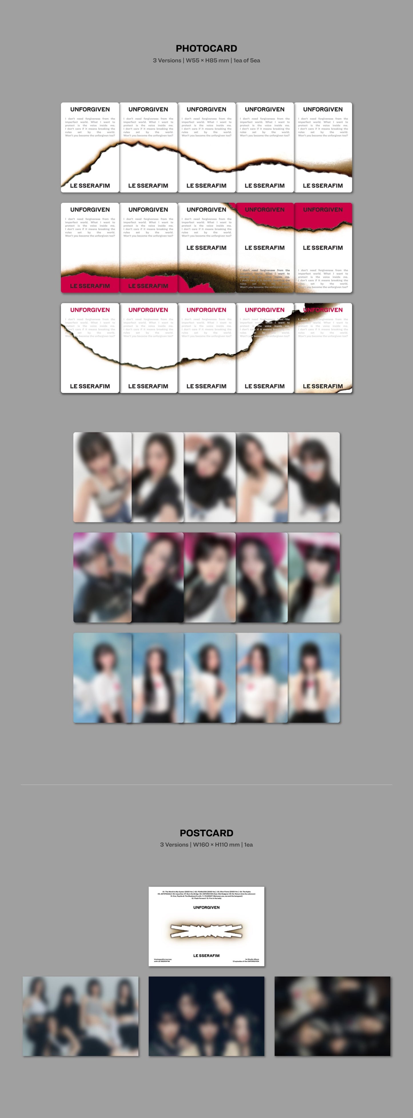 LE SSERAFIM - 1st Studio Album ‘UNFORGIVEN’