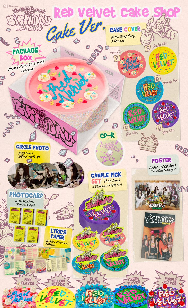 Red Velvet - 8th Mini-Album 'The ReVe Festival 2022 - Birthday' (Cake Version)