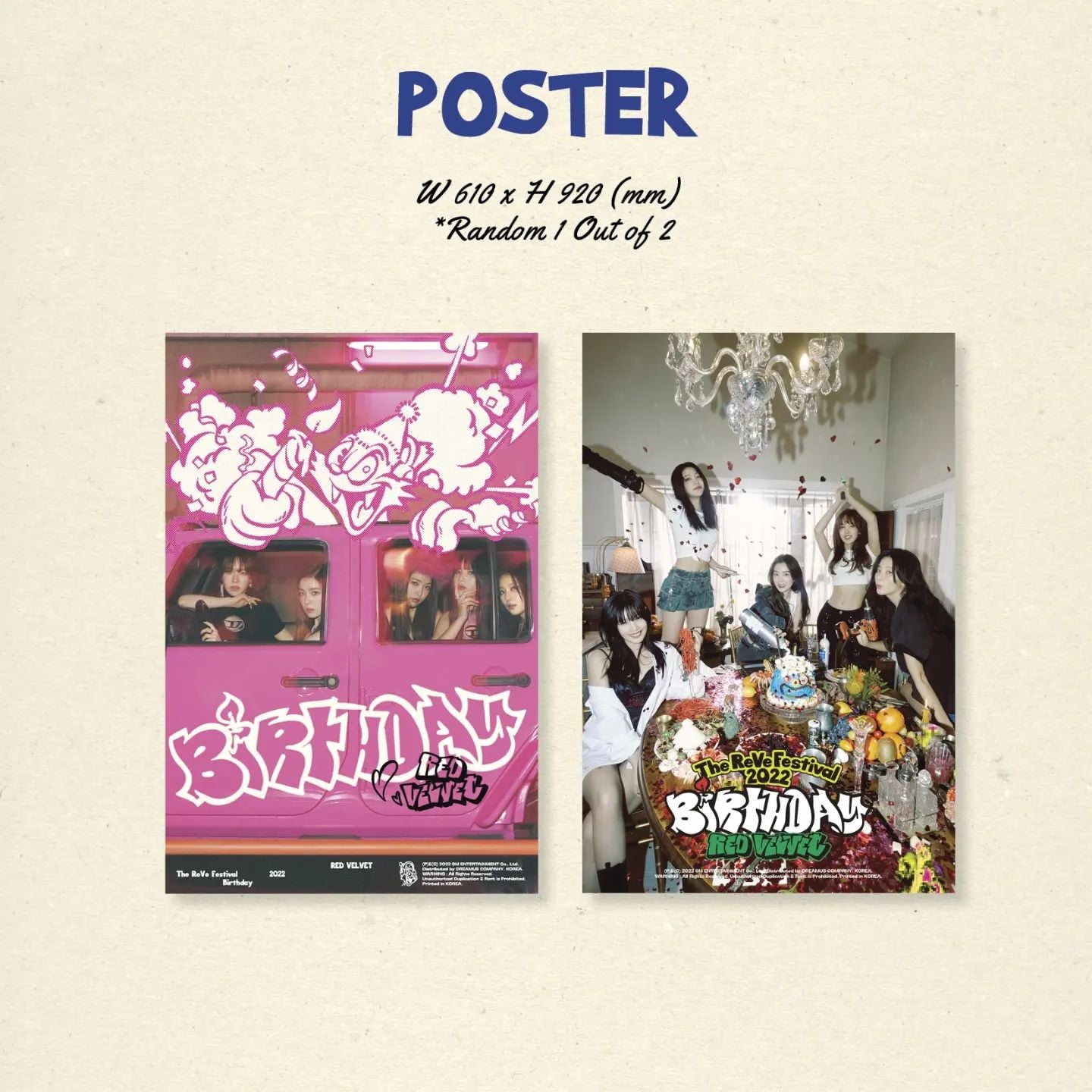 Red Velvet - 8th Mini-Album 'The ReVe Festival 2022 - Birthday' (Photobook Version)