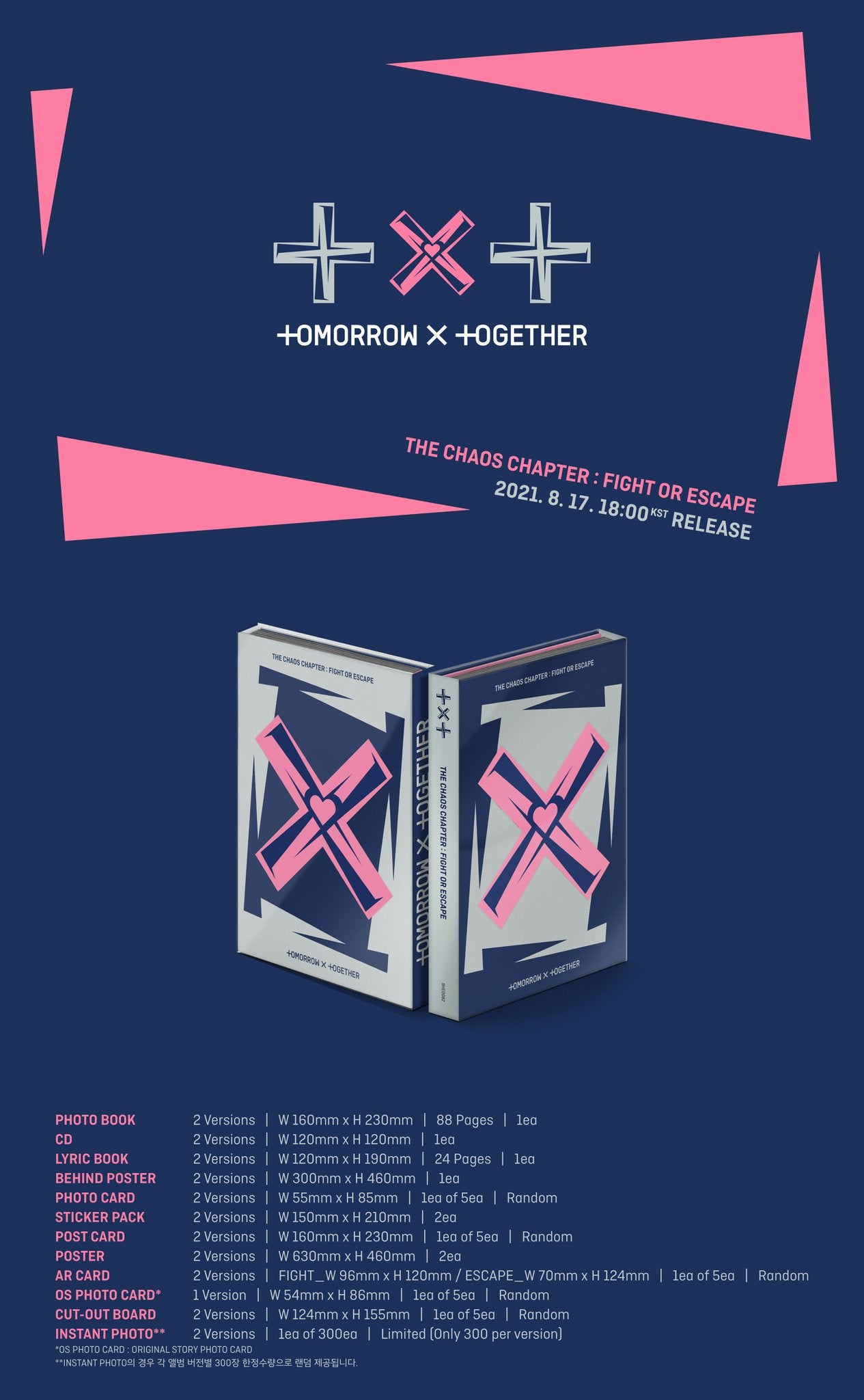 TXT - 2nd Album Repackage 'THE CHAOS CHAPTER: FIGHT OR ESCAPE'