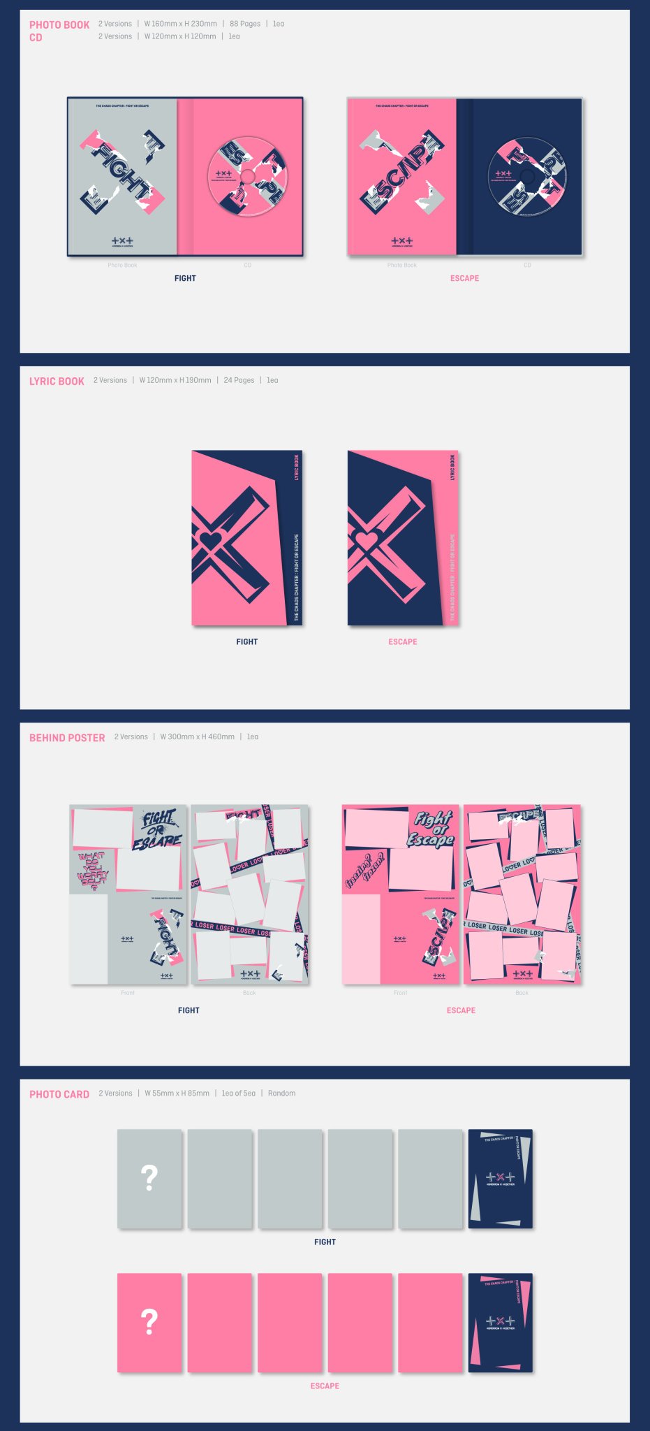 TXT - 2nd Album Repackage 'THE CHAOS CHAPTER: FIGHT OR ESCAPE'