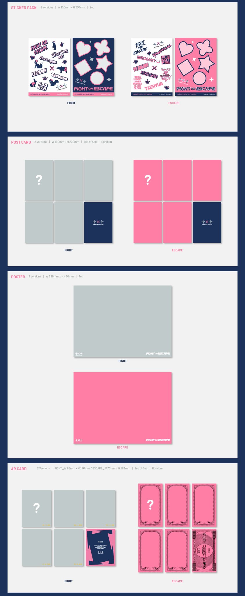 TXT - 2nd Album Repackage 'THE CHAOS CHAPTER: FIGHT OR ESCAPE'