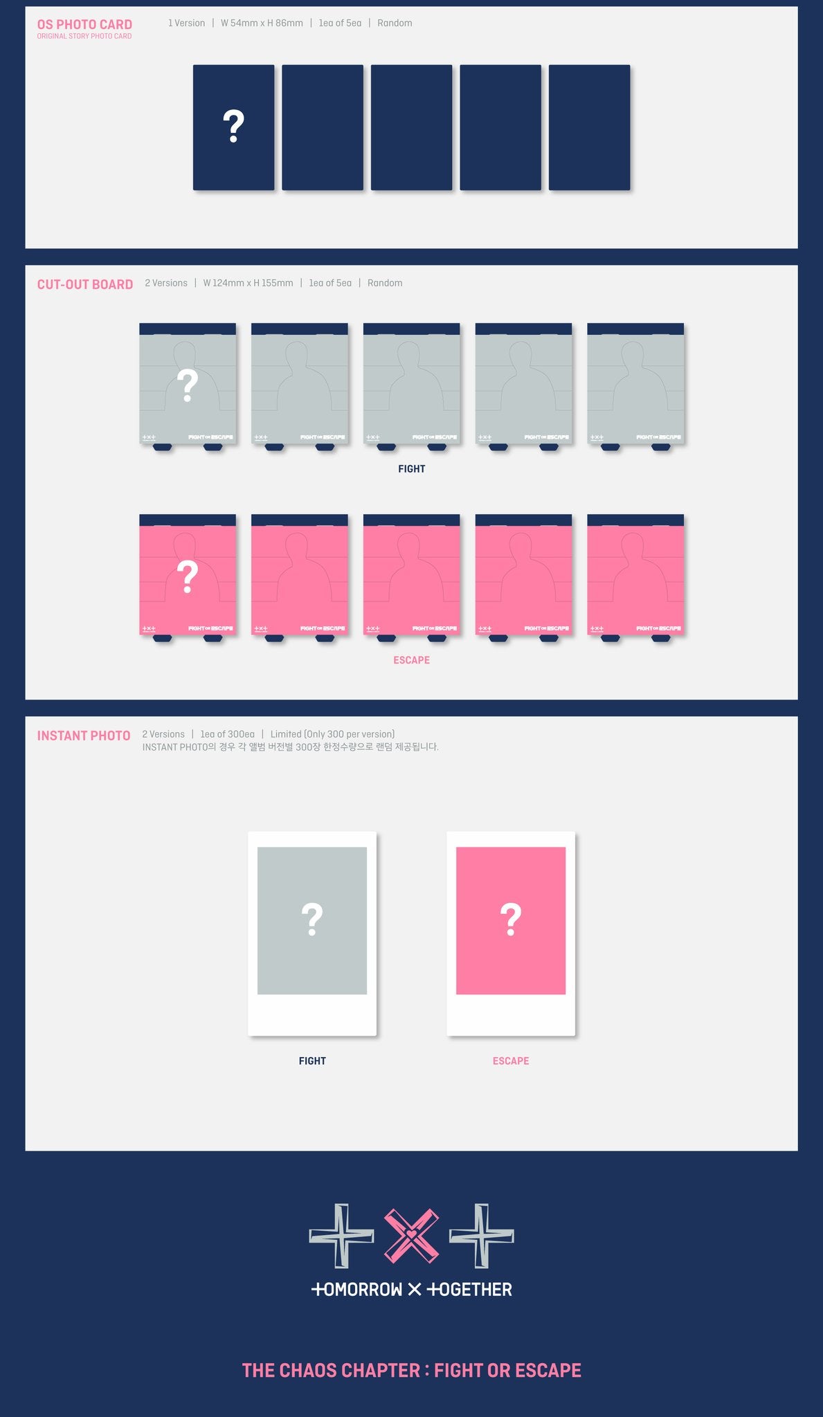 TXT - 2nd Album Repackage 'THE CHAOS CHAPTER: FIGHT OR ESCAPE'